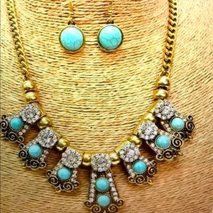 Gorgeous Antique Necklace & Earring Set